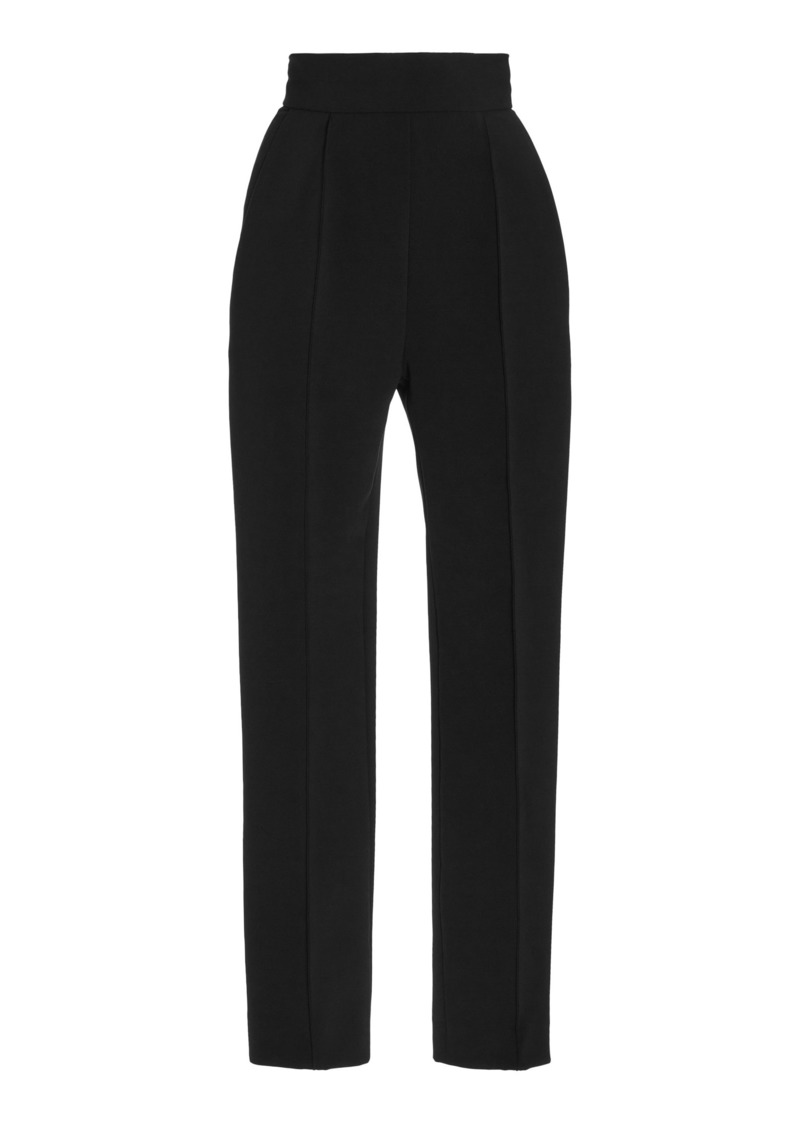 Carolina Herrera - High-Waisted Slim Pants - Black - US 8 - Moda Operandi