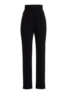 Carolina Herrera - High-Waisted Stretch Wool Skinny Pants - Black - US 6 - Moda Operandi
