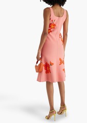 Carolina Herrera - Jacquard-knit dress - Orange - XS