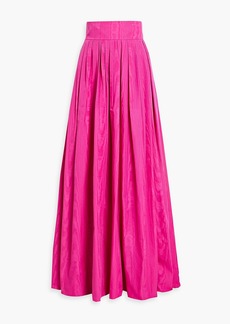 Carolina Herrera - Pleated moire maxi skirt - Pink - US 4