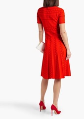 Carolina Herrera - Pointelle-knit dress - Red - XS