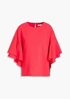 Carolina Herrera - Ruffled crepe blouse - Orange - US 0