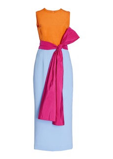 Carolina Herrera - Sash-Detailed Midi Dress - Multi - US 0 - Moda Operandi