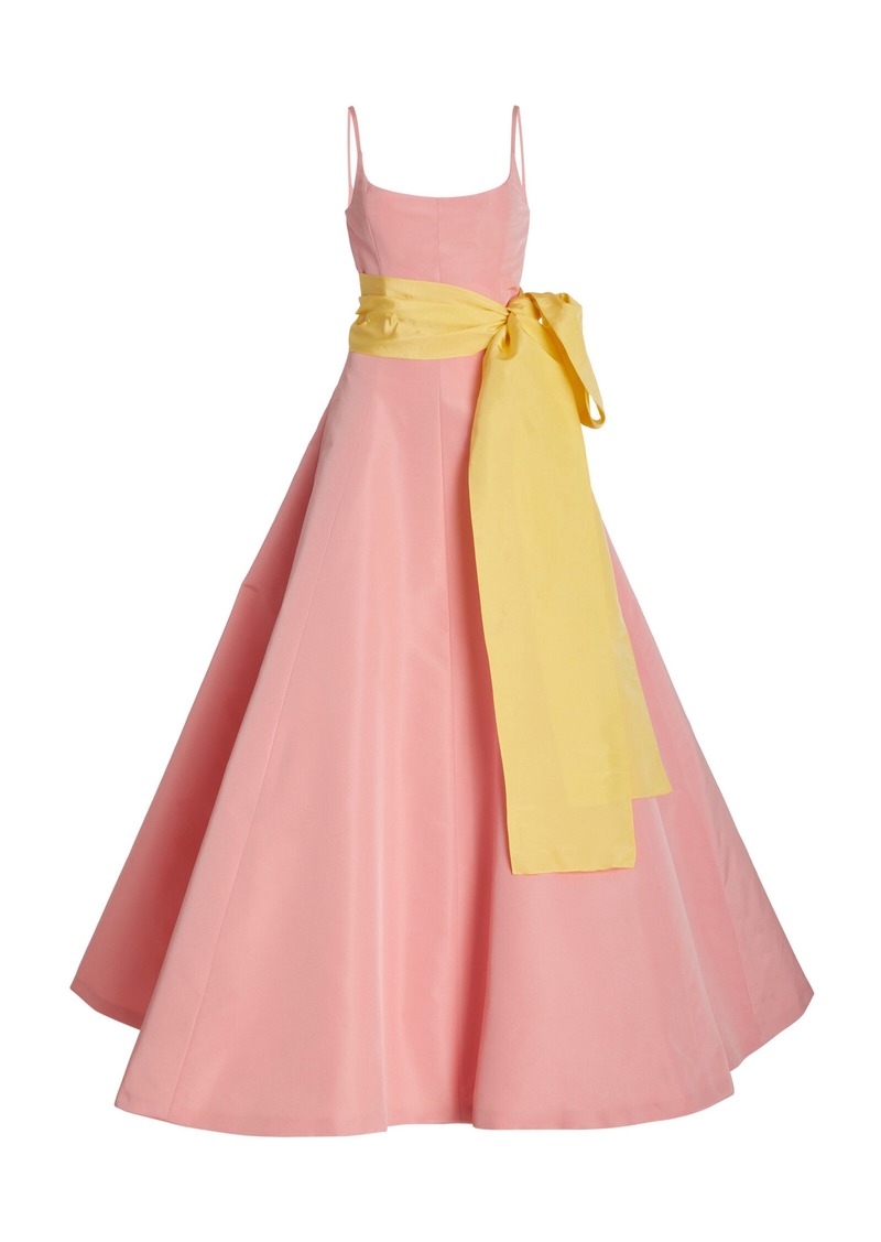 Carolina Herrera - Sash-Detailed Silk Ball Gown - Pink - US 4 - Moda Operandi
