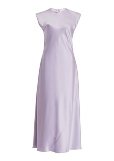 Carolina Herrera - Satin Midi Dress - Purple - US 4 - Moda Operandi