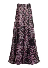 Carolina Herrera - Silk Organza Wide-Leg Palazzo Pants - Multi - US 2 - Moda Operandi