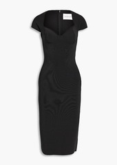 Carolina Herrera - Stretch-knit midi dress - Black - XL