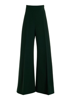 Carolina Herrera - Stretch-Wool Straight-Leg Pants - Dark Green - US 8 - Moda Operandi