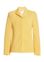 Carolina Herrera - Tailored Stretch Wool Blazer - Yellow - US 6 - Moda Operandi