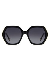Carolina Herrera 55mm Gradient Square Sunglasses