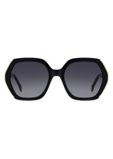 Carolina Herrera 55mm Gradient Square Sunglasses