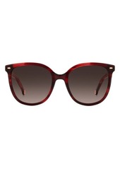 Carolina Herrera 55mm Round Sunglasses