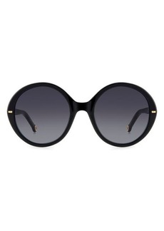 Carolina Herrera 55mm Round Sunglasses