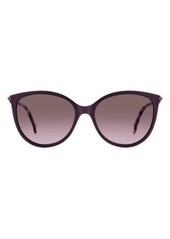 Carolina Herrera 57mm Round Sunglasses