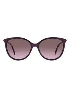 Carolina Herrera 57mm Round Sunglasses