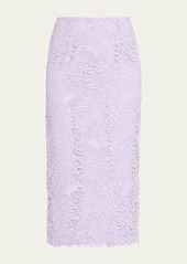 Carolina Herrera Lace Midi Skirt