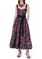 Carolina Herrera Cherry Print Dress
