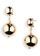 Carolina Herrera Double Ball Drop Earrings