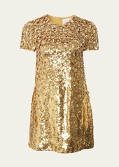 Carolina Herrera Embellished Sequin Shift Dress