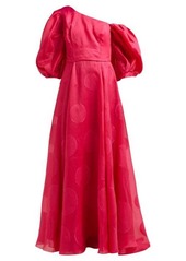 Carolina Herrera Fil-coupé silk-blend organza gown
