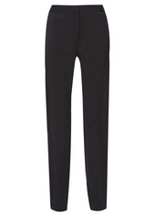 Carolina Herrera High-rise wool-blend slim-leg trousers