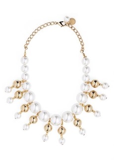 Carolina Herrera Imitation Pearl Bib Necklace