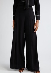 Carolina Herrera Pleated Wide Leg Pants