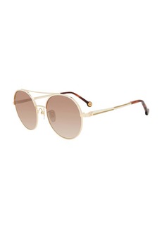Carolina Herrera SHE173 530H32 Oversized Round Sunglasses
