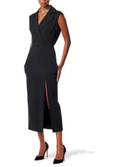 Carolina Herrera Sleeveless Trench Stretch Wool Midi Dress