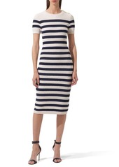 Carolina Herrera Stripe Silk & Cotton Sweater Dress