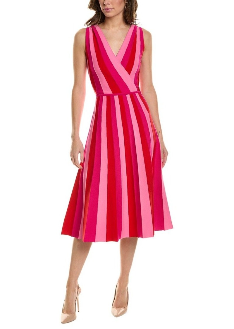 Carolina Herrera Striped A-Line Dress