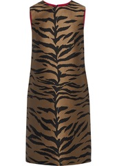 Carolina Herrera Woman Tiger-jacquard Mini Dress Light Brown