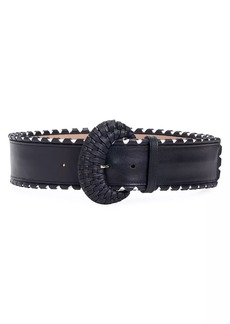 Carolina Herrera Chalet Woven Leather Belt