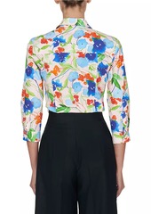 Carolina Herrera Floral Cotton Shirt