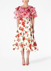 Carolina Herrera floral-print silk blouse