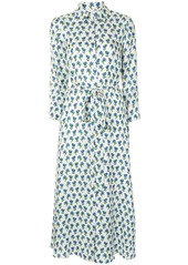 Carolina Herrera floral tied waist midi dress