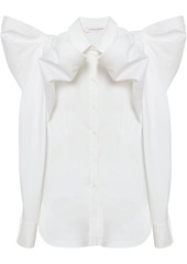 Carolina Herrera oversize bow-embellished shirt