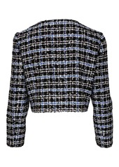 Carolina Herrera round-neck tweed cropped jacket
