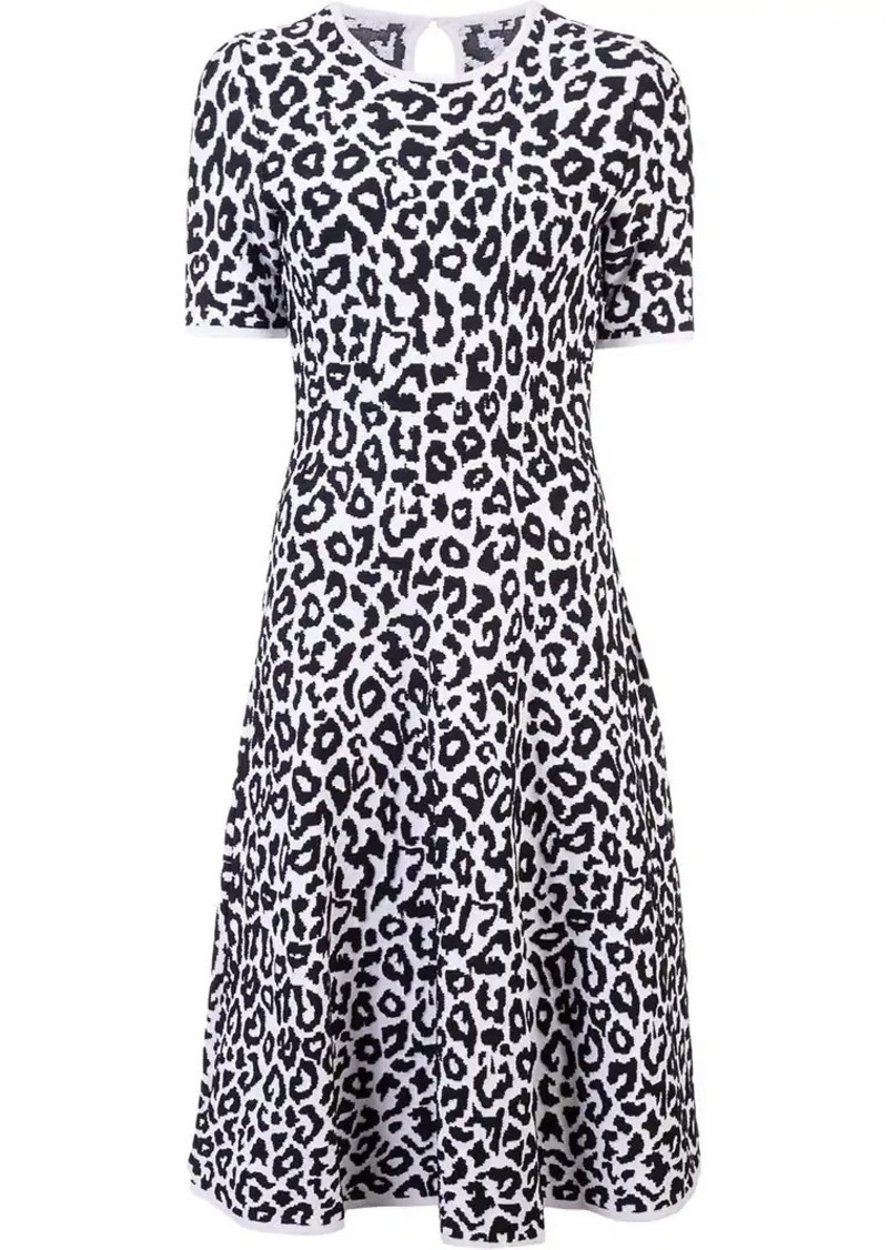 snow leopard print dress