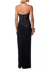 Carolina Herrera Strapless Ruched Gown