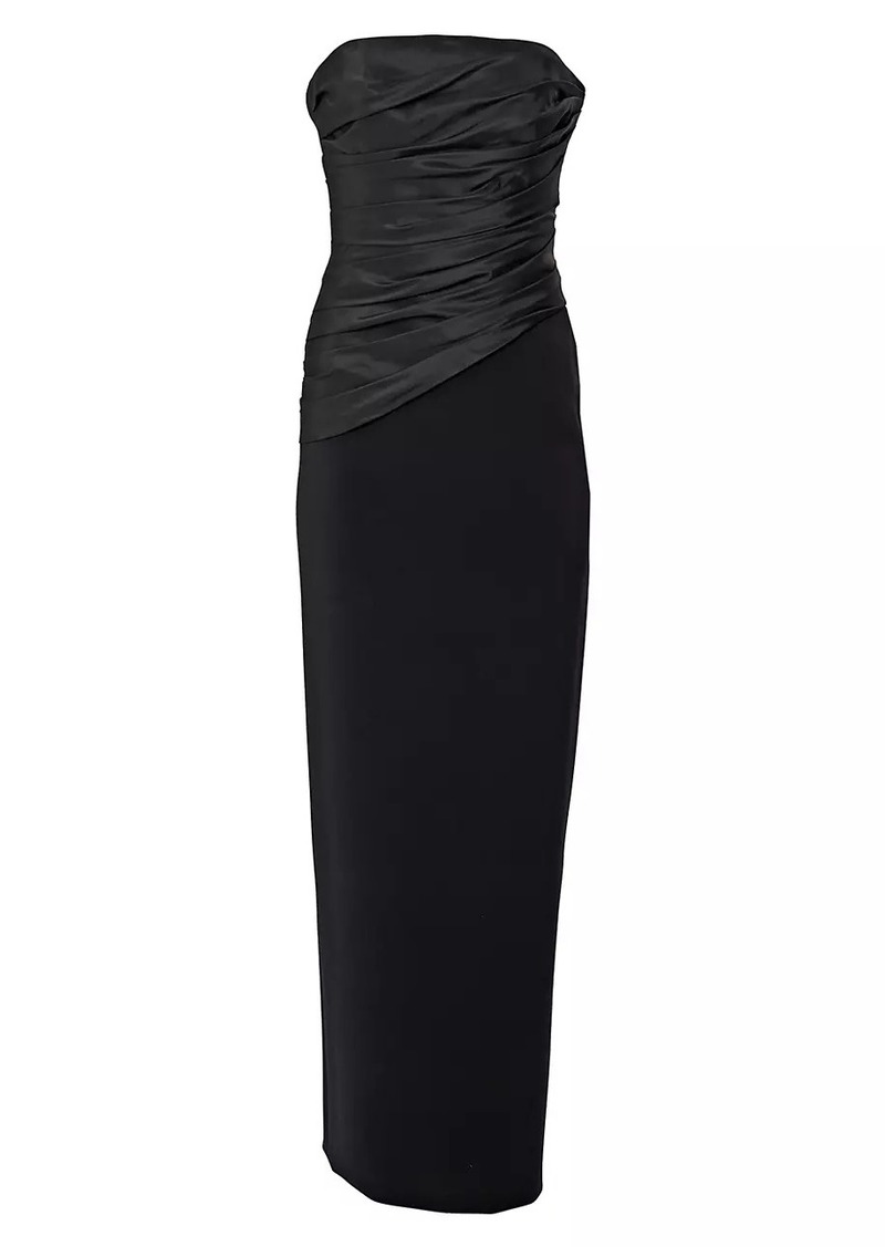 Carolina Herrera Strapless Ruched Gown