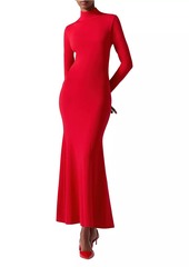 Carolina Herrera Wool Turtleneck Body-Con Midi-Dress