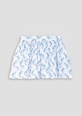 Caroline Constas - Teagen floral-print cotton-blend poplin shorts - White - M