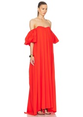 CAROLINE CONSTAS Palmer Off Shoulder Maxi Dress