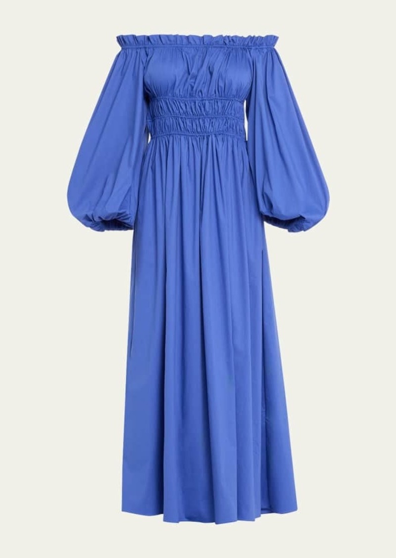 Caroline Constas Raquela Off-Shoulder Ruffle Maxi Dress