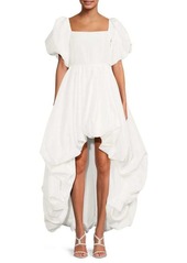 Caroline Constas Idola High Low Poufed Dress