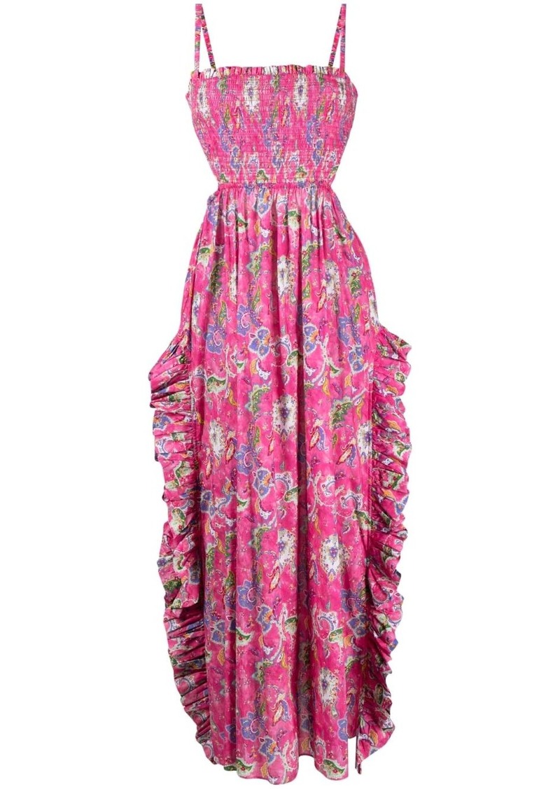 Caroline Constas Margo floral long dress