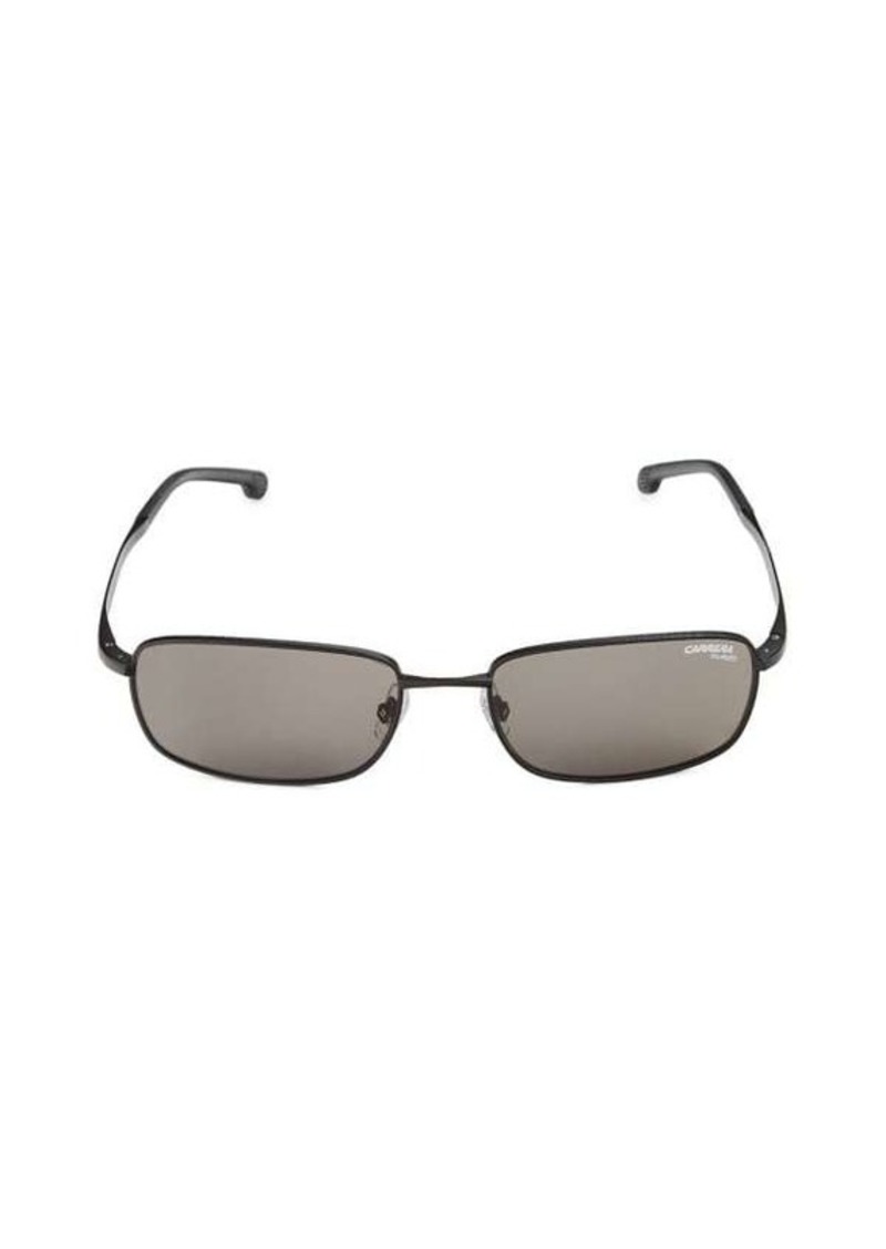Carrera 56MM Rectangle Polarized Sunglasses