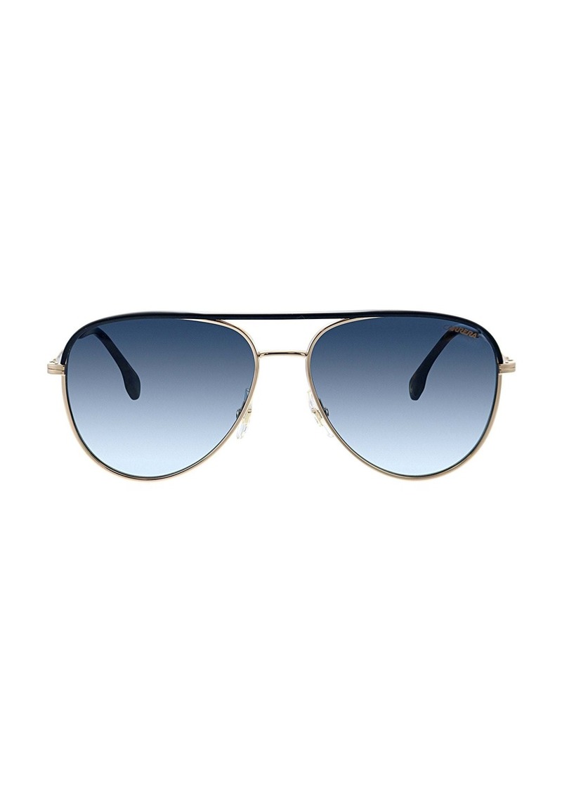 Carrera CA Car a209 Gold Metal Pilot Sunglasses Blue Gradient Lens