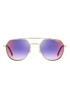 Carrera Eyewear 53mm Gradient Round Sunglasses